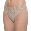 Hanky Panky Stretch Signature Original Rise Lace Thong 4811 -Shop BoldBrief Hanky Panky 4811 Chai B