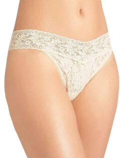 Hanky Panky Stretch Signature Original Rise Lace Thong 4811 -Shop BoldBrief Hanky Panky 4811 Ivory B