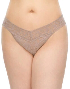 Hanky Panky Stretch Original Rise Lace Plus Size Thong 4811X -Shop BoldBrief Hanky Panky 4811x Chai B