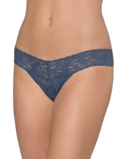 Hanky Panky Signature Stretch Lace Petite Low Rise Thong 4911XS -Shop BoldBrief Hanky Panky 4911XS Nightshadow B