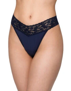 Hanky Panky Cotton With A Conscience Original Rise Thong 891801 -Shop BoldBrief Hanky Panky 891801 Navy B 1