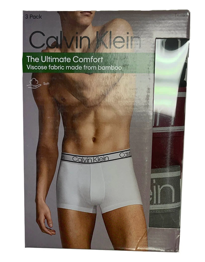 Calvin Klein Bamboo Comfort Trunk 3 Pack NP2261O 4 Calvin Klein Bamboo Comfort Trunk 3 Pack NP2261O - Image 2