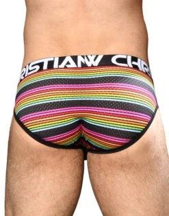 Andrew Christian Chill Stripe Mesh Brief W/ Almost Naked 92163 -Shop BoldBrief Jan 92163Brief05
