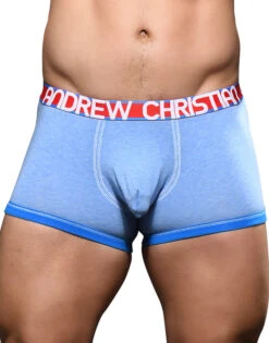 Andrew Christian Almost Naked Cotton Boxer 92047 -Shop BoldBrief Jul 92047Boxers AthBlue01