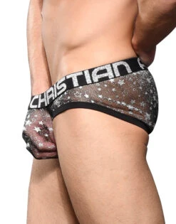Andrew Christian Sheer Star Sparkle Brief W/ Almost Naked 92066 -Shop BoldBrief June 92066Brief03