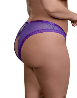 Exposed Unwrap Me Crotchless Peek-a-Boo Panty M115 -Shop BoldBrief M115PPL ALT QS