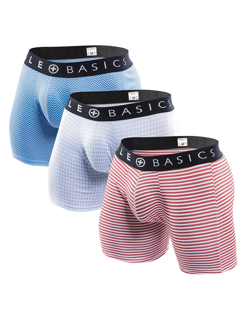 Malebasics Men's 3-Pack Classic Boxer Brief MBT02 3 Malebasics Men's 3-Pack Classic Boxer Brief MBT02