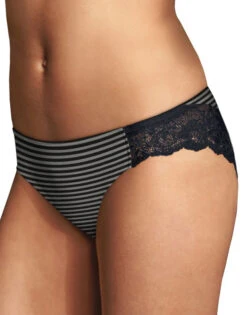 Maidenform Comfort Devotion Lace Back Tanga 40159 -Shop BoldBrief Maidenform 40159 01H Steel Pin Stripe wBlack B