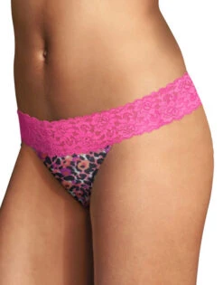 Maidenform Comfort Devotion Lace Back Tanga 40159 -Shop BoldBrief Maidenform 40159 C96 Leopard Garden PrintPrim Pink B