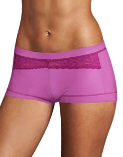 Maidenform Dream Boyshort 40774 -Shop BoldBrief Maidenform 40774 4CR Purple Rose wRazzleberry Lace and Trim B