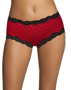 Maidenform Cheeky Scalloped Lace Hipster 40837 -Shop BoldBrief Maidenform 40837 Red Sweetshirt B
