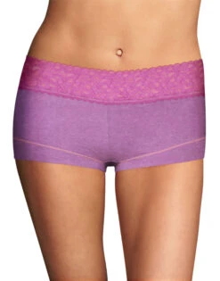 Maidenform Cotton Dream Lace Boyshort 40859 31 Maidenform Cotton Dream Lace Boyshort 40859 -Shop BoldBrief Maidenform 40859 Razzleberry Heather B