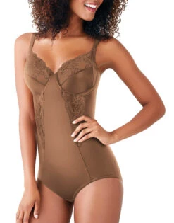 Maidenform Flexees Pretty Collection Body Briefer FL1456 11 Maidenform Flexees Pretty Collection Body Briefer FL1456 -Shop BoldBrief Maidenform FL1456 Caramel