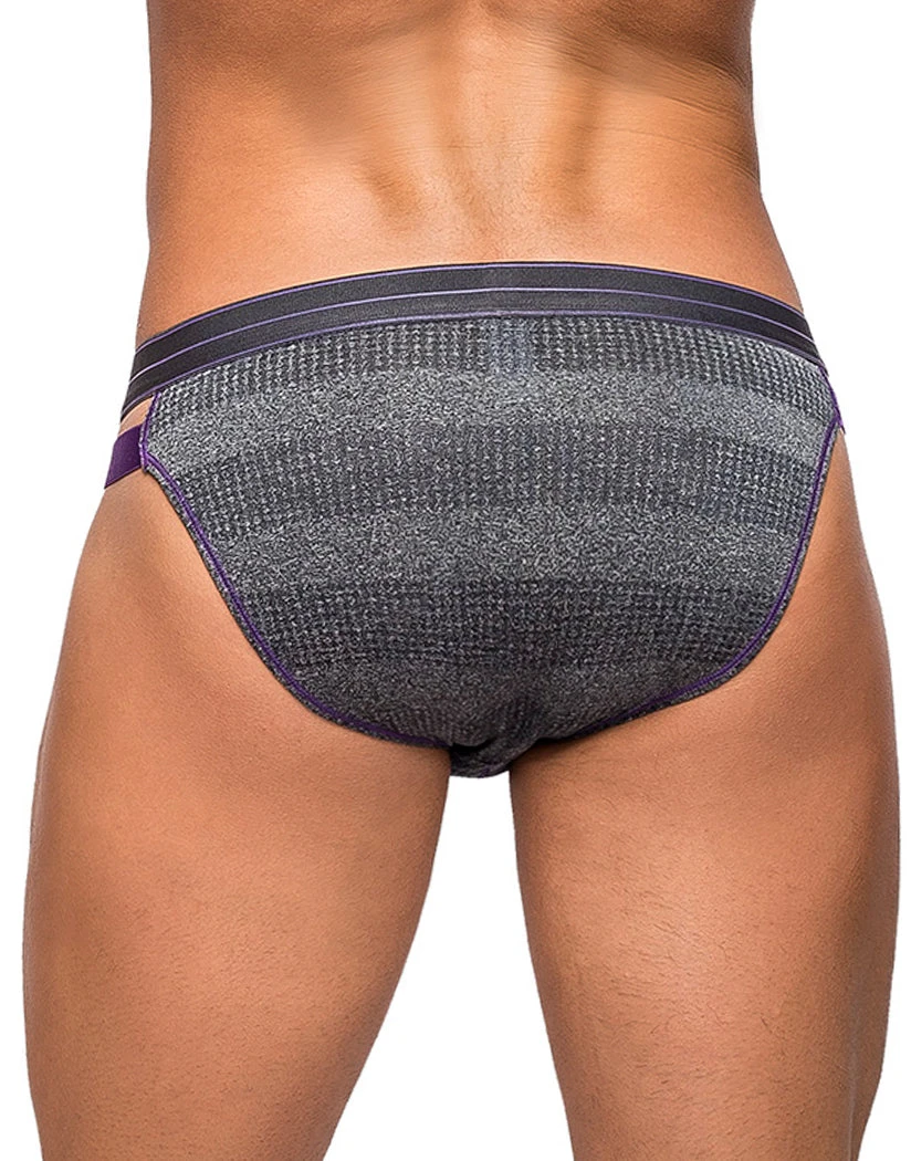 Male Power Heather Haze Cutout Bikini Grey 487-244 4 Male Power Heather Haze Cutout Bikini Grey 487-244 - Image 2