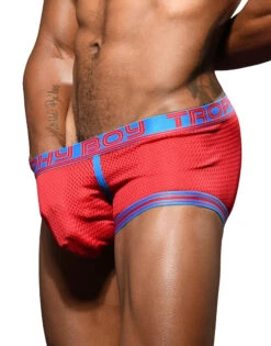 Andrew Christian Trophy Boy Mesh Boxer 92397 16 Andrew Christian Trophy Boy Mesh Boxer 92397 -Shop BoldBrief Mar 92397Boxer Red03