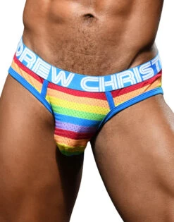 Andrew Christian Pride Mesh Brief W/ Almost Naked 92399 -Shop BoldBrief Mar 92399Brief01