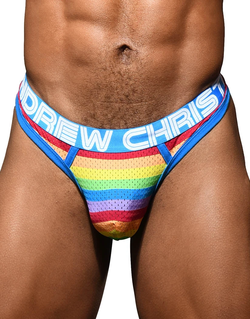 Andrew Christian Pride Mesh Thong W/ Almost Naked 92401 3 Andrew Christian Pride Mesh Thong W/ Almost Naked 92401