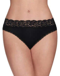 Vanity Fair Flattering Lace Bikini 18285 17 Vanity Fair Flattering Lace Bikini 18285 -Shop BoldBrief MidnightBlackStripe18285 4567 VANITYFAIR PANTS asset model front 3x4 1609464f 7840 4e67 bb37 0d15f09ef691