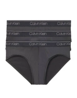 Calvin Klein Men 3 Pack Micro Stretch Wicking Hip Brief NB2568