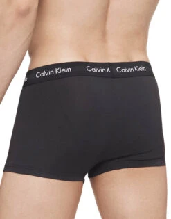 Calvin Klein Cotton Stretch Wicking 3 Pack Low Rise Trunk NB2614 -Shop BoldBrief NB2614 001 alternate2