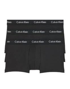 Calvin Klein Cotton Stretch Wicking 3 Pack Low Rise Trunk NB2614 -Shop BoldBrief NB2614 001 main
