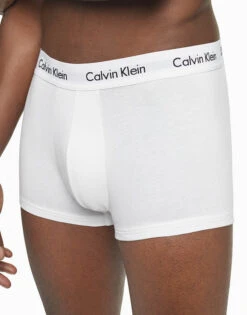 Calvin Klein Cotton Stretch Wicking 3 Pack Low Rise Trunk NB2614 -Shop BoldBrief NB2614 100 alternate3