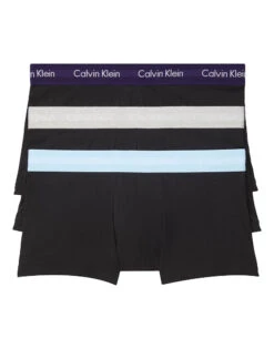 Calvin Klein Cotton Stretch Wicking 3 Pack Low Rise Trunk NB2614 -Shop BoldBrief NB2614 904 main