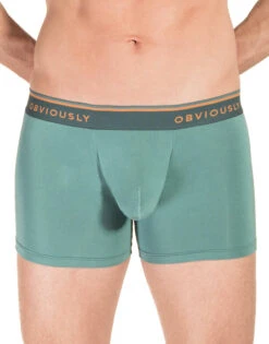Obviously Men's EveryMan Boxer Brief 3 Inch Leg B00 -Shop BoldBrief Obviously B00 Teal 1G B 1