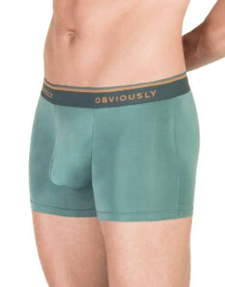 Obviously Men's EveryMan Boxer Brief 3 Inch Leg B00 -Shop BoldBrief Obviously B00 Teal 1G B 2