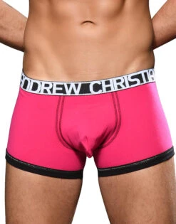 Andrew Christian Almost Naked Cotton Boxer 92183 -Shop BoldBrief Oct 92183Boxer Fuchsia01