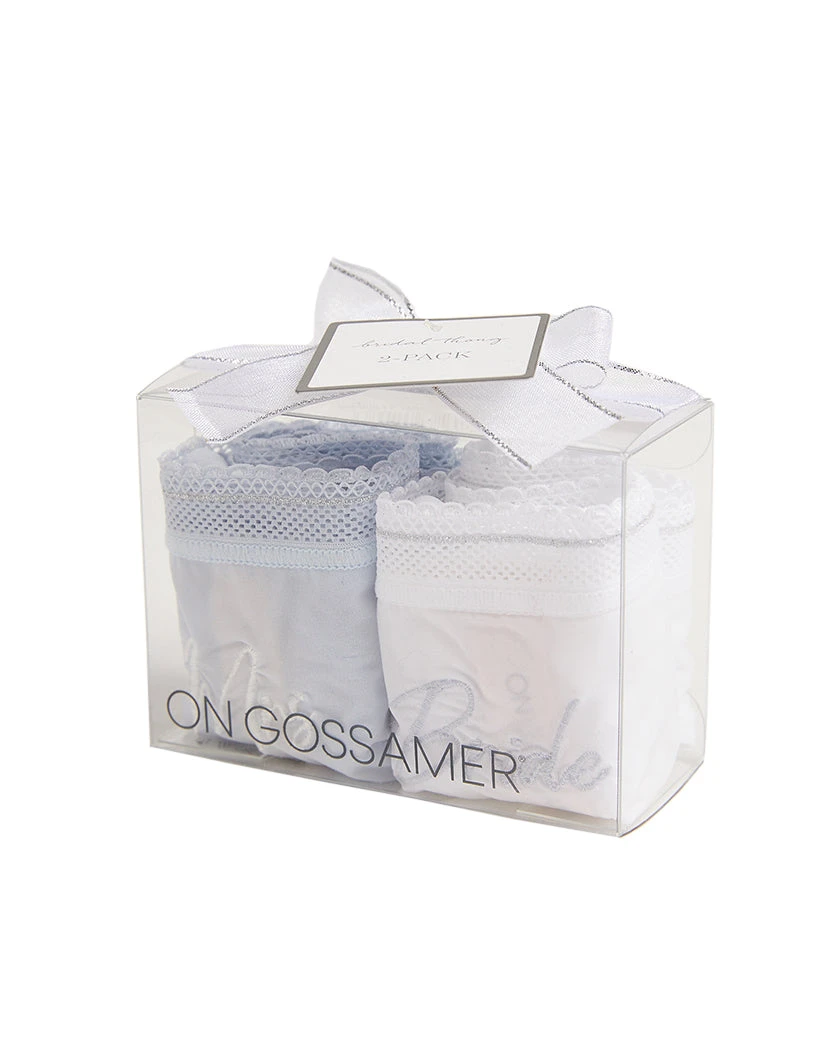 On Gossamer Bridal 2-Pack Thong G2230P2 4 On Gossamer Bridal 2-Pack Thong G2230P2 - Image 2