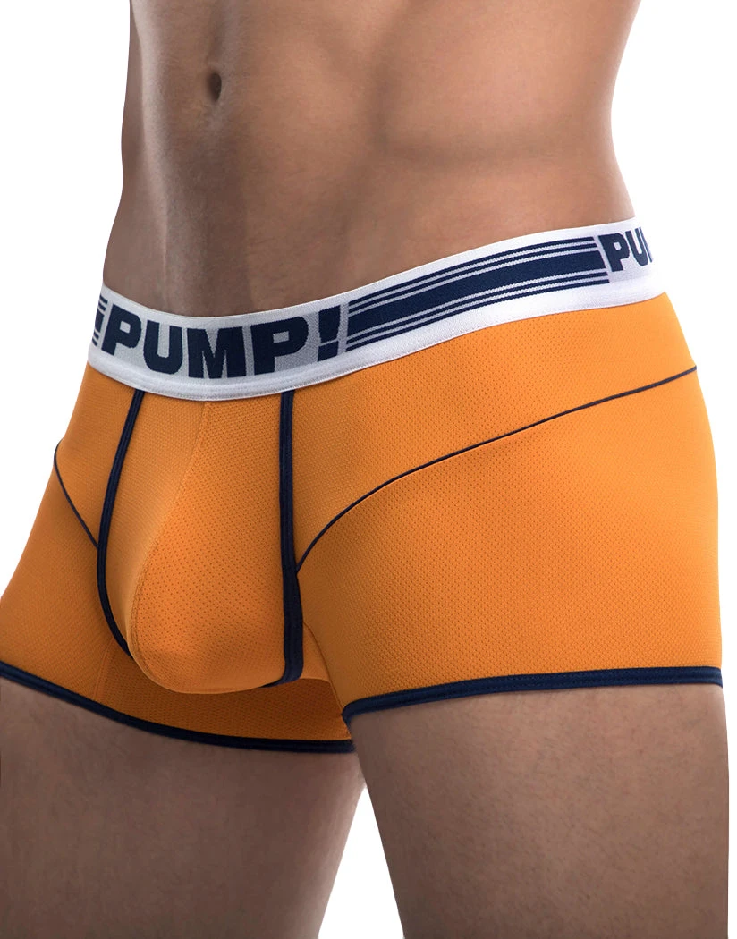 PUMP Varsity Free-Fit Low Rise Cotton Mesh Trunk Orange/White/Navy 11075 5 PUMP Varsity Free-Fit Low Rise Cotton Mesh Trunk Orange/White/Navy 11075 - Image 3