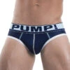 PUMP! Men's Blue Steel Low Rise Mesh Brief Blue/White 12029 1 PUMP! Men's Blue Steel Low Rise Mesh Brief Blue/White 12029 -Shop BoldBrief PUMP 12029 Steel Blue B 1