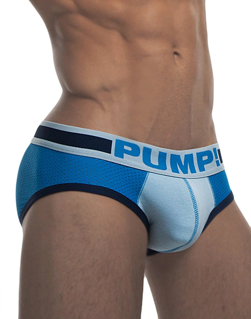 PUMP! Men's True Blue Low Rise Mesh Brief 12031 3 PUMP! Men's True Blue Low Rise Mesh Brief 12031