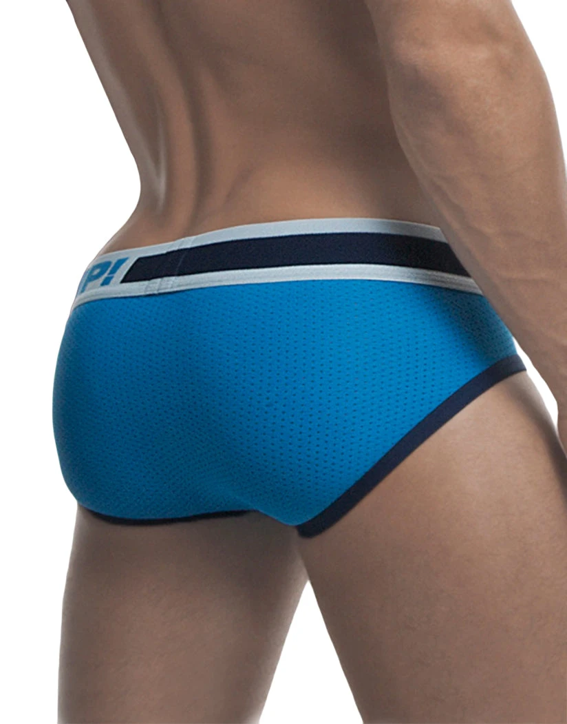 PUMP! Men's True Blue Low Rise Mesh Brief 12031 4 PUMP! Men's True Blue Low Rise Mesh Brief 12031 - Image 2