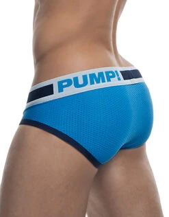 PUMP! Men's True Blue Low Rise Mesh Brief 12031 7 PUMP! Men's True Blue Low Rise Mesh Brief 12031 -Shop BoldBrief PUMP 12031 Blue B 3