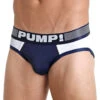 PUMP! Men's Ribbed Low Rise Mesh Brief Navy 12042 2 PUMP! Men's Ribbed Low Rise Mesh Brief Navy 12042 -Shop BoldBrief PUMP 12042 Navy B 2