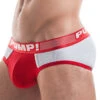 PUMP! Men's Ribbed Low Rise Mesh Brief Red 12043 -Shop BoldBrief PUMP 12043 Red B 1
