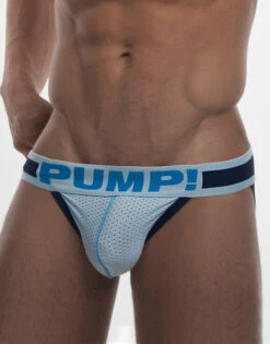 PUMP! Men's True Blue Low Rise Mesh Jock 15027 7 PUMP! Men's True Blue Low Rise Mesh Jock 15027 -Shop BoldBrief PUMP 15027 True Blue B 1