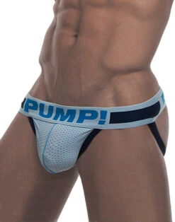 PUMP! Men's True Blue Low Rise Mesh Jock 15027