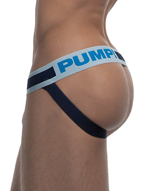 PUMP! Men's True Blue Low Rise Mesh Jock 15027 4 PUMP! Men's True Blue Low Rise Mesh Jock 15027 - Image 2