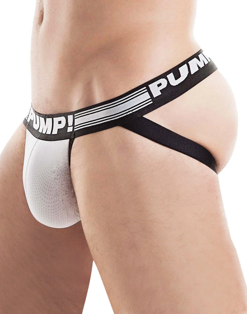 PUMP! Men's Free Fit Low Rise Jock White Black 15036 5 PUMP! Men's Free Fit Low Rise Jock White Black 15036 - Image 3