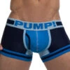 PUMP! Men's Touchdown True Blue Low Rise Cotton Mesh Trunk 11056 -Shop BoldBrief PUMP 11056 Blue B 1
