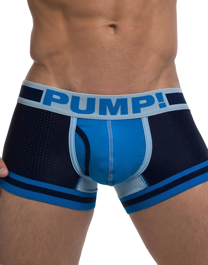 PUMP! Men's Touchdown True Blue Low Rise Cotton Mesh Trunk 11056 3 PUMP! Men's Touchdown True Blue Low Rise Cotton Mesh Trunk 11056