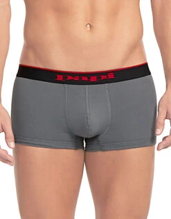 Papi 3-Pack Cotton Stretch Brazilian Trunk Black/Red/Grey