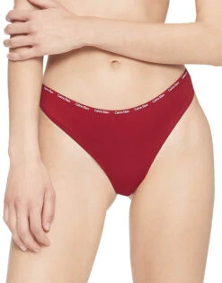 Calvin Klein Women Signature Cotton 5-Pack Thong QD3712 -Shop BoldBrief QD3712 900 alternate1