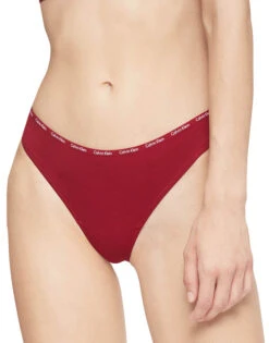 Calvin Klein Women Signature Cotton 5-Pack Thong QD3712 -Shop BoldBrief QD3712 900 alternate3