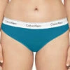 Calvin Klein Modern Cotton Full Figure Thong QF5117 1 Calvin Klein Modern Cotton Full Figure Thong QF5117 -Shop BoldBrief QF5117 100 B 1