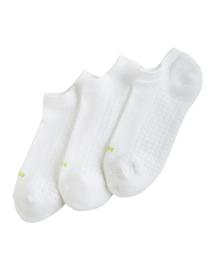 HUE 3 Pack Air Cushion No Show Sock 4 HUE 3 Pack Air Cushion No Show Sock - Image 2