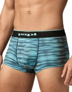 Papi Microflex Brazilian Trunks 2-Pack UMPA026 39 Papi Microflex Brazilian Trunks 2-Pack UMPA026 -Shop BoldBrief UMPA026 AquaSpaceDyeBlackBeauty 2Pack 2